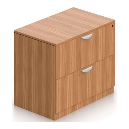 Gec Offices To Go Two Drawer Lateral File in Walnut - Executive Modular Furniture SL3622LF-AWL
